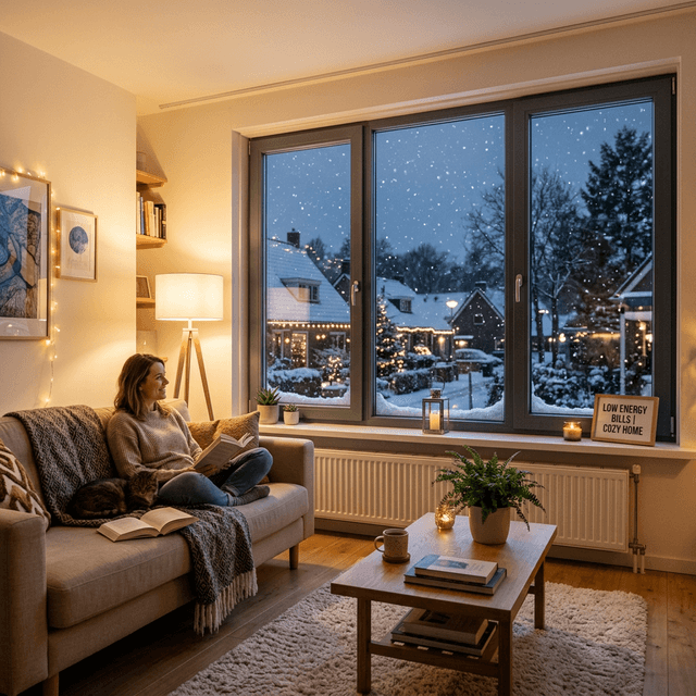 Warm interieur met nieuwe kozijnen en triple glas — lagere energierekening